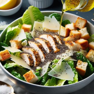 Salade César aux Graines de Chia et Sésame