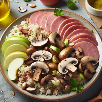 Délice Végétal aux Champignons et Riz Complet