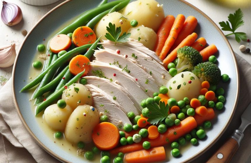 Blanquette de Dinde et Jardinière de Légumes