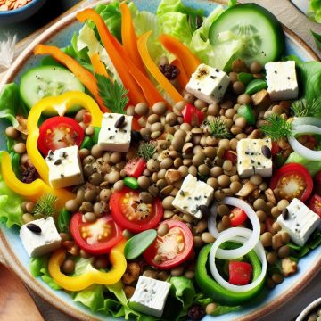 Salade Gourmande aux Lentilles et Tome de Chèvre