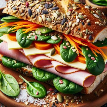 Sandwich Gourmand aux Graines et Légumes Croquants