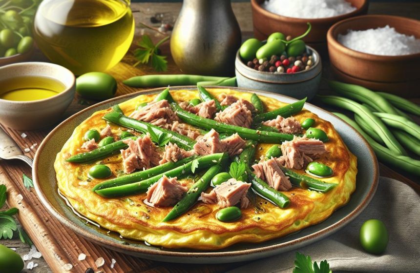 Omelette Thon et Haricot Vert