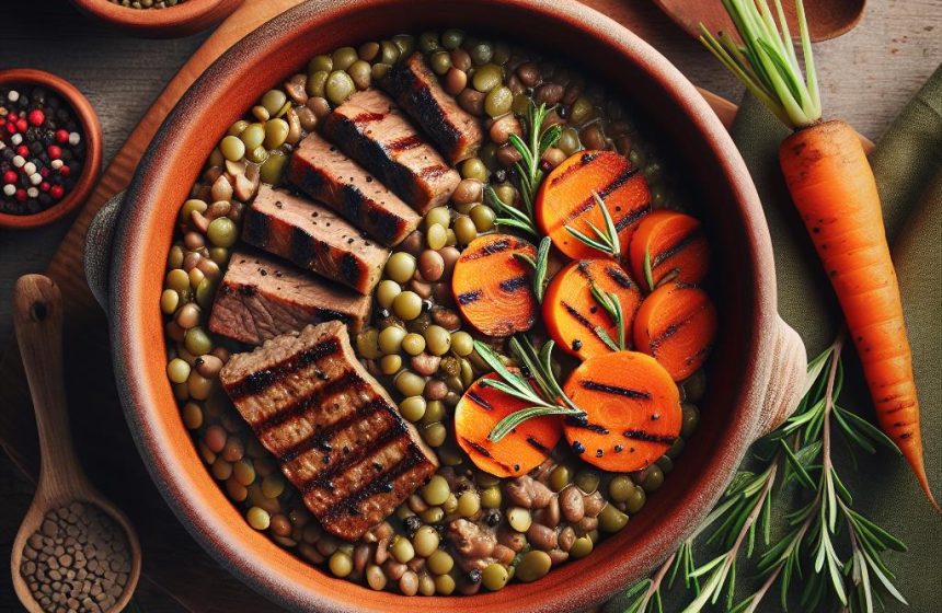 Lentilles au Figatellu et Herbes du Maquis
