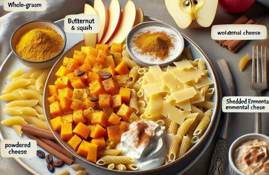 Gratin de Pâtes et Butternut au Curry