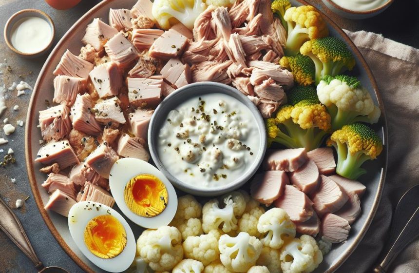 Délice Protéiné au Thon, Poulet et Chou-Fleur