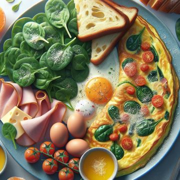 Omelette Gourmande à la Brioche et Épinards