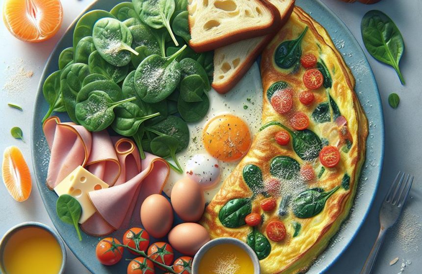 Omelette Gourmande à la Brioche et Épinards
