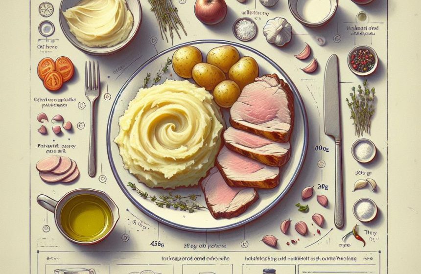 Délice de Purée de Pommes de Terre et Rôti de Porc