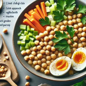 Délice de Pois Chiche et Œufs Durs