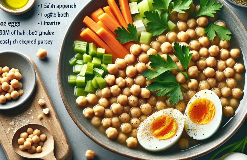 Délice de Pois Chiche et Œufs Durs