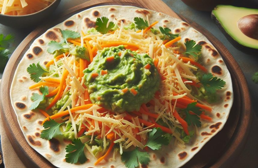 Tortilla Gourmande aux Légumes et Guacamole
