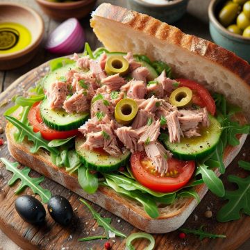 Pan Bagnat au Thon et Salade Fraîche
