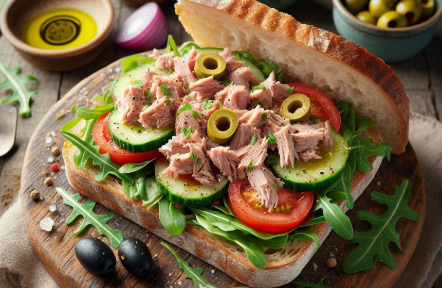 Pan Bagnat au Thon et Salade Fraîche