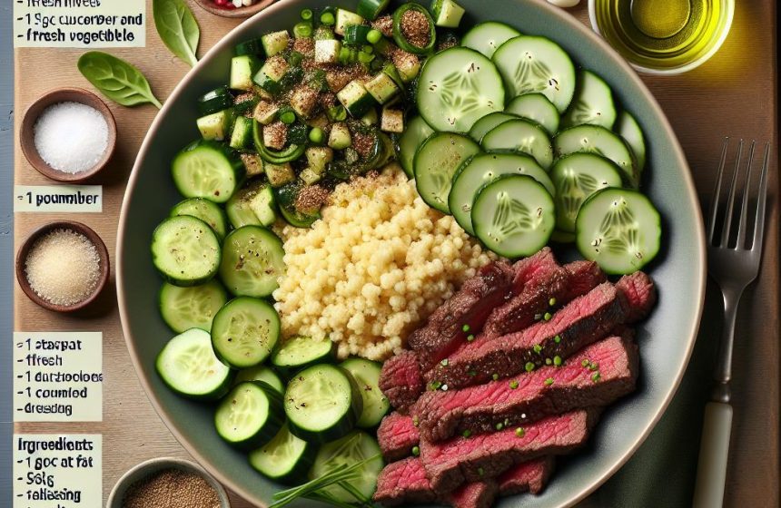 Délice de Steak Haché à la Semoule et Légumes Frais