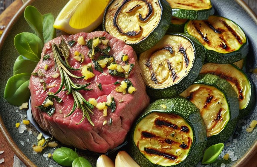 Paupiette de Veau Légère et Courgettes Rôties