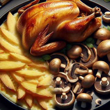 Dinde aux Champignons et Gratin Dauphinois Léger