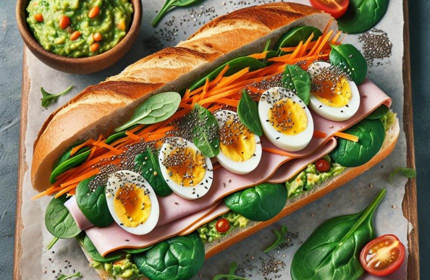 Sandwich Vitalité aux Saveurs Fraîches