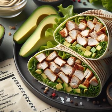 Wrap de Poulet Rôti à l’Avocat et Mêlée Gourmande