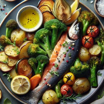 Délice de Truite Fumée aux Légumes Rôtis