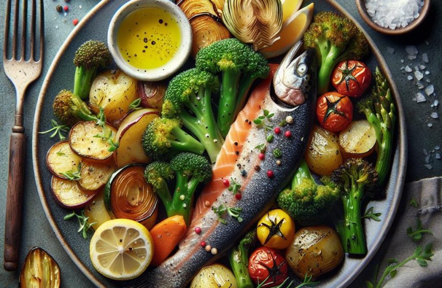 Délice de Truite Fumée aux Légumes Rôtis