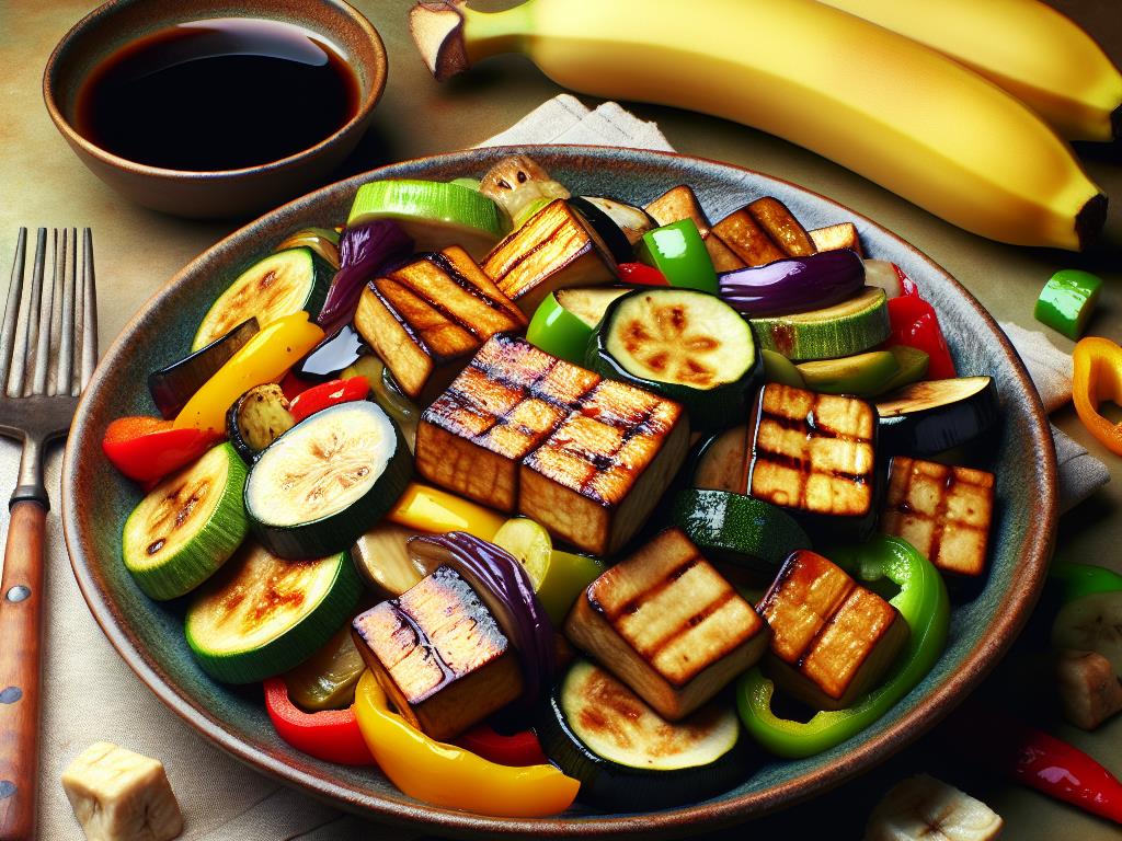 image-101 Poêlée de Légumes et Tofu Grillé à la Sauce Soja