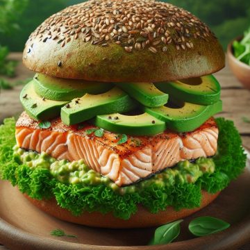 image-104 Burger de Saumon à l’Avocat et Salade Croquante