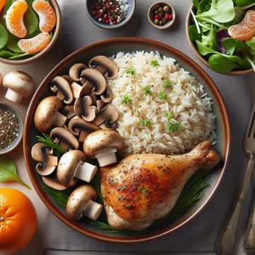 image-108 Délice de Poulet aux Champignons et Riz Parfumé