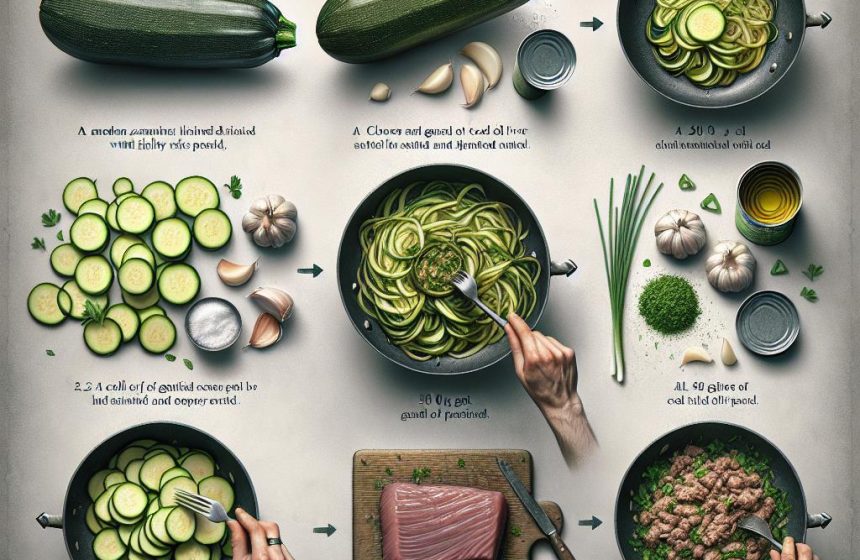 Courgettes Sautées au Foie de Morue