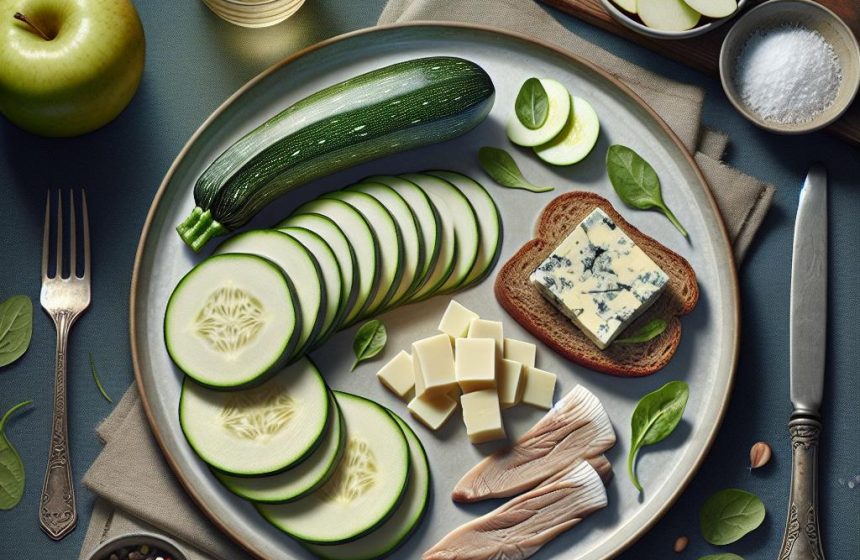 Délice de Courgette et Foie de Morue sur Pain Campagne