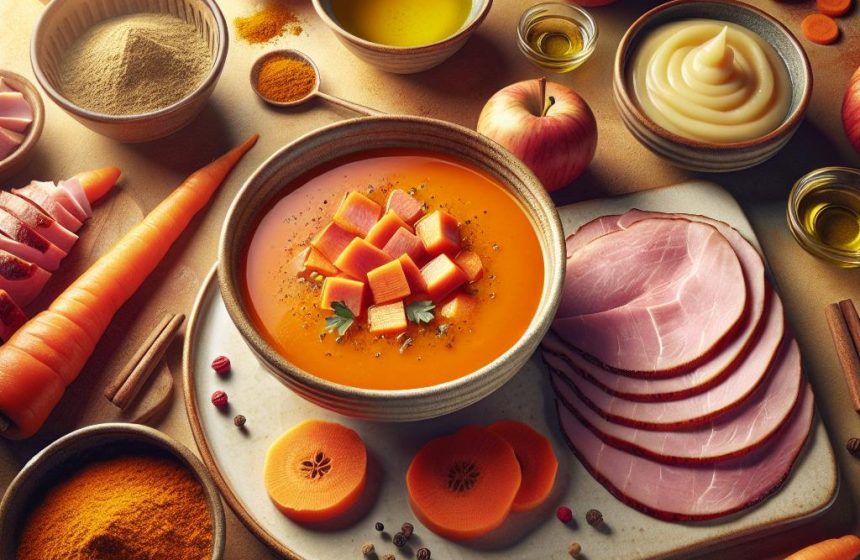 Délice de Carottes au Curry et Jambon Gourmand