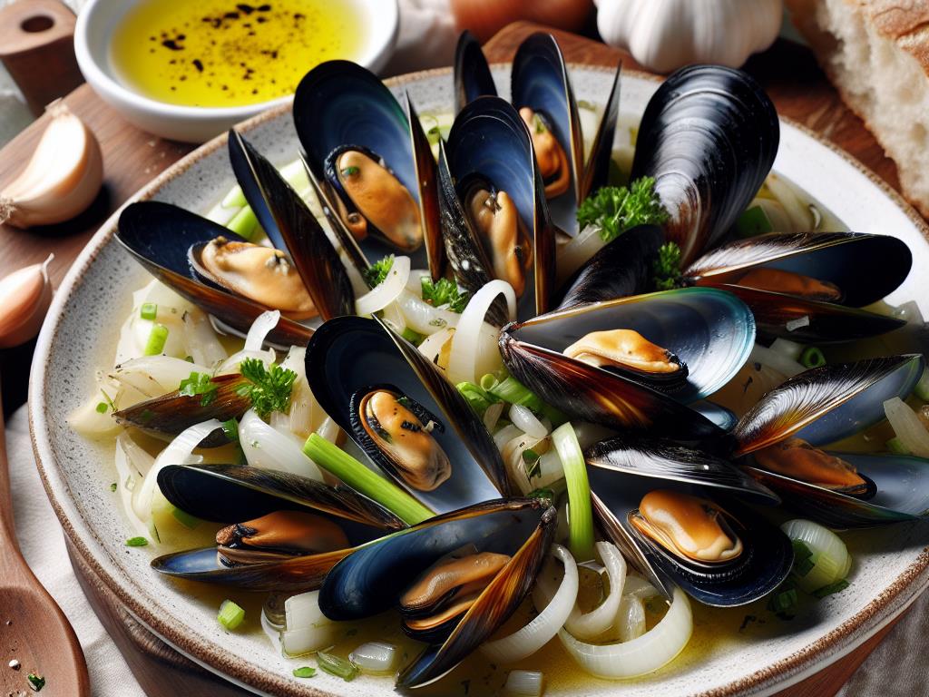 image-114 Moules Marinières aux Oignons et Poireaux