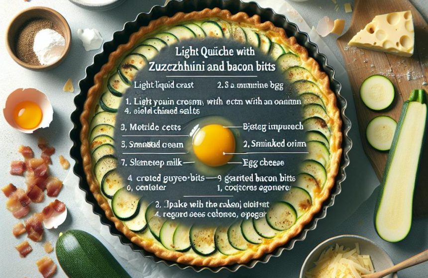 Quiche Légère aux Courgettes et Lardons