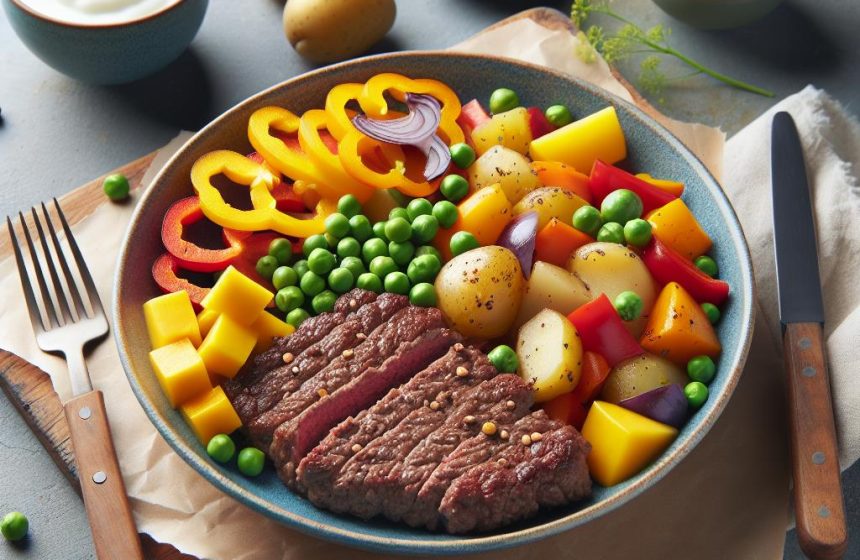 Délice de Bœuf aux Légumes Colorés et Skyr Mangue