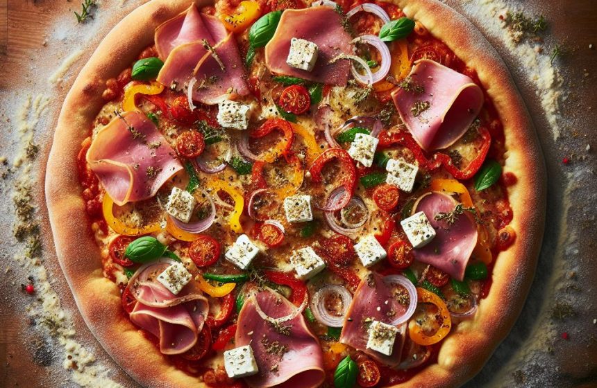 Pizza Maison Nutritive au Jambon et Chèvre