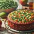 Cake aux Légumes et Salade de Haricots Verts