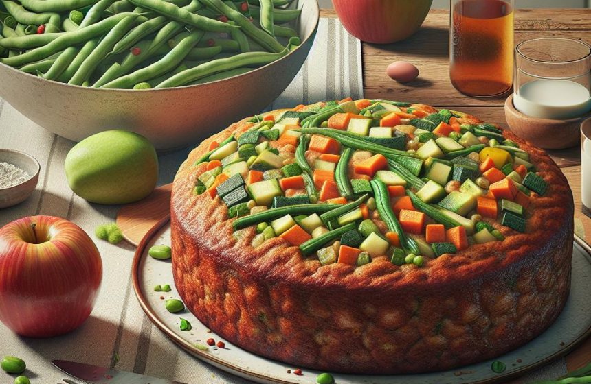 Cake aux Légumes et Salade de Haricots Verts