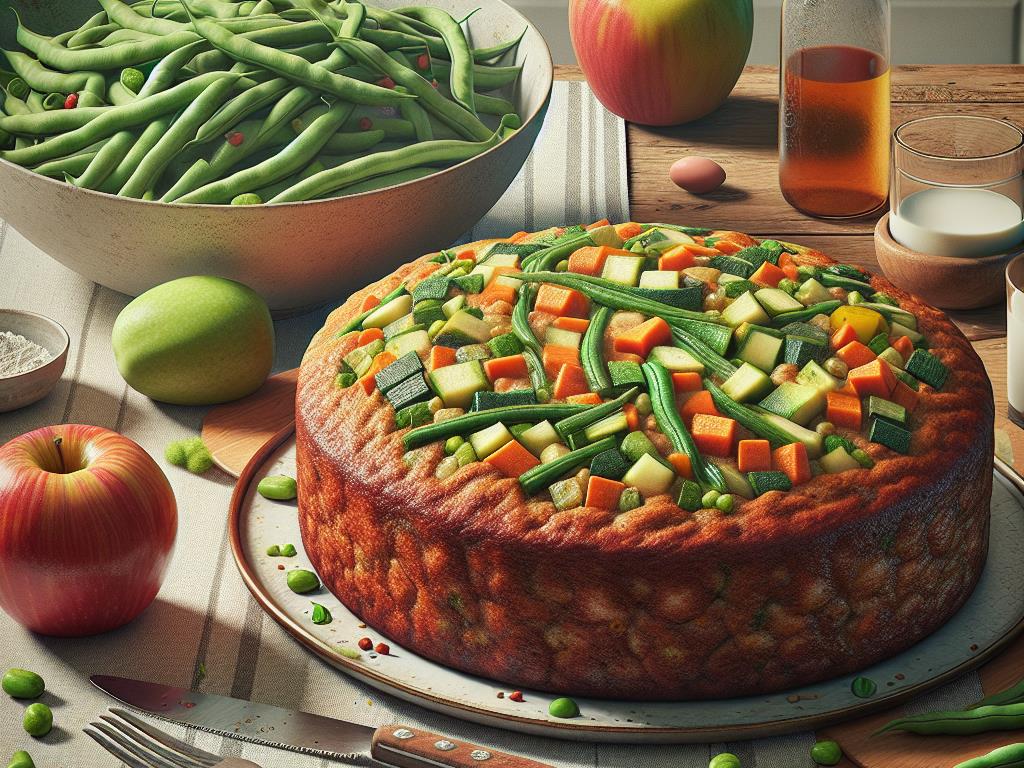 image-131 Cake aux Légumes et Salade de Haricots Verts