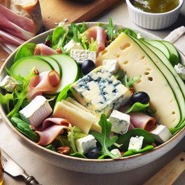 Salade Gourmande au Fromage de Chèvre et Bleu de Bresse
