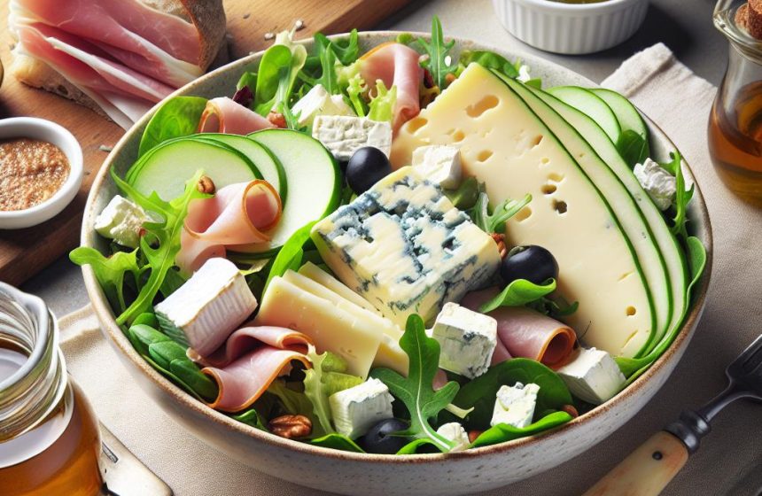 Salade Gourmande au Fromage de Chèvre et Bleu de Bresse