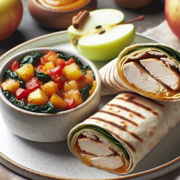Wrap de Poulet à la Ratatouille