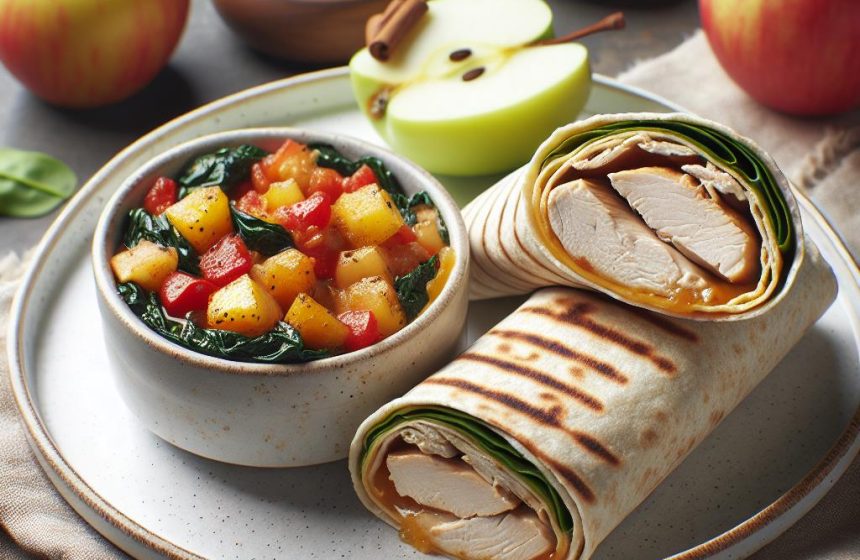 Wrap de Poulet à la Ratatouille