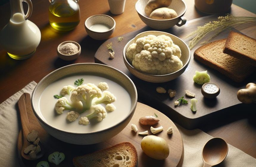 Velouté de Chou-Fleur et Toast de Pain Complet