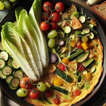 Délice d’Omelette aux Légumes et Raisin