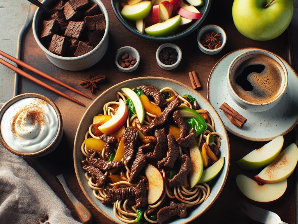 image-145 Nouilles Sautées Tibétaines au Bœuf avec Accompagnements Gourmands