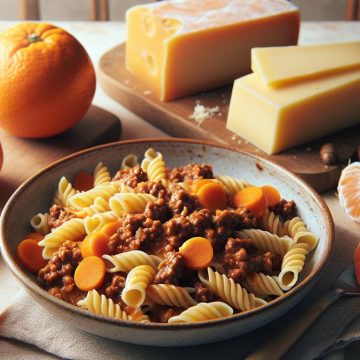 Pâtes à la Bolognaise Maison avec Fromage Kiri et Mandarine