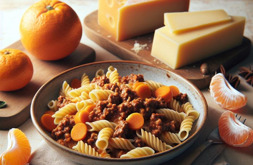 Pâtes à la Bolognaise Maison avec Fromage Kiri et Mandarine