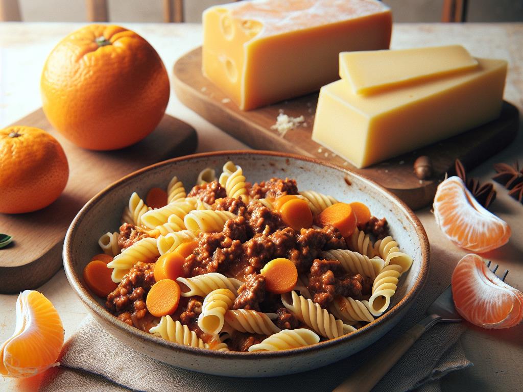 image-152 Pâtes à la Bolognaise Maison avec Fromage Kiri et Mandarine