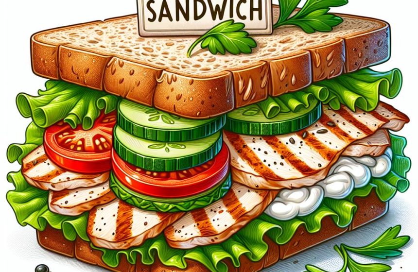 Sandwich Poulet Crudités Gourmand