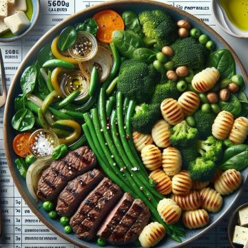 Délice Équilibré de Steak Haché et Gnocchis aux Légumes Verts