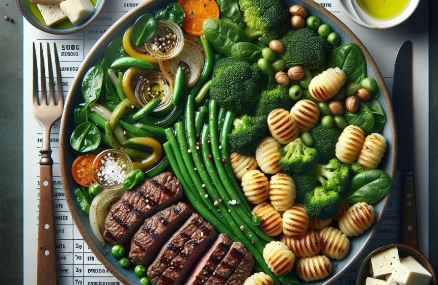 Délice Équilibré de Steak Haché et Gnocchis aux Légumes Verts